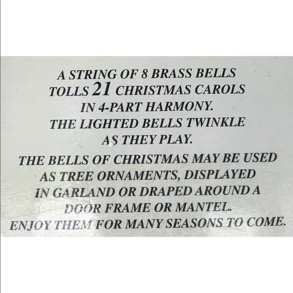 ❤️1992 Mr Christmas Lighted Musical Brass Bells - Picture 5 of 6